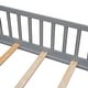 preview thumbnail 14 of 92, Modern Floor Platform Bed with Fence and Door