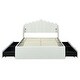 preview thumbnail 21 of 26, Full Upholstered Platform Bed with Four Drawers & USB Ports - Modern Comfort