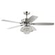 preview thumbnail 6 of 12, JONATHAN Y Moravia 48" 3-Light Glam Crystal Drum LED Ceiling Fan With Remote, Chrome