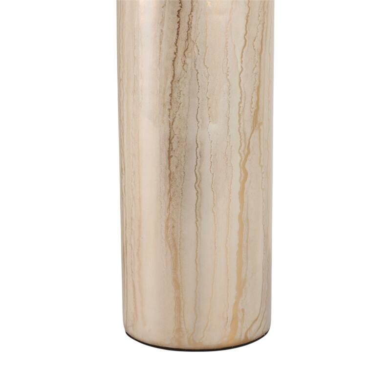 Glass Decorative Vase Glam Accent with Stone Details Modern Style