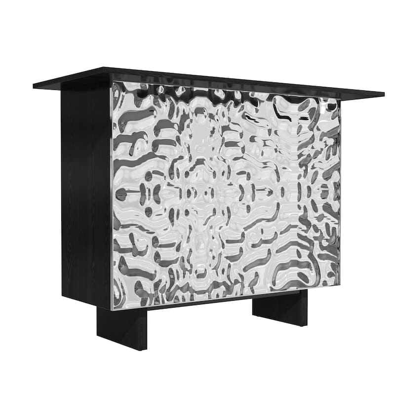 Wine Bar Cabinet Kitchen Sideboard Buffet Cabinet with Wine Rack and Drawers