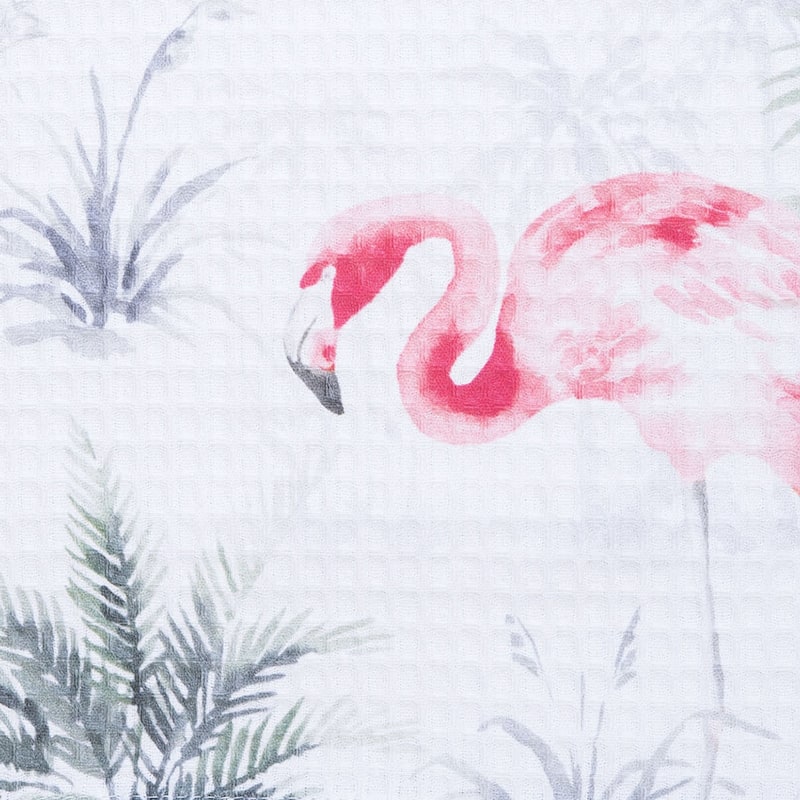 27" x 18" Flamingo Kitchen and Bathroom Graphic Print Hand Towel