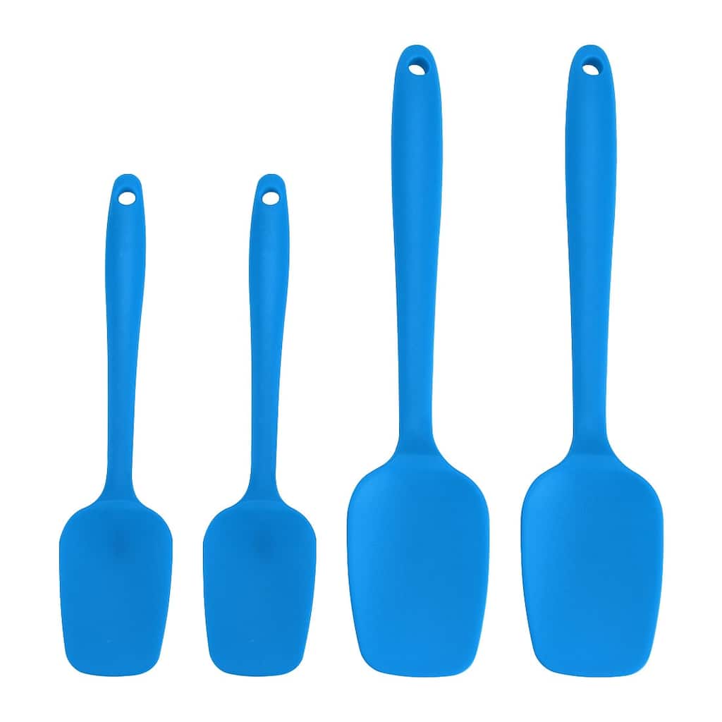 4 Pcs Silicone Non Sticky Spatula Heat Resistant Non-scratch Turners