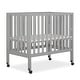 preview thumbnail 1 of 11, Dream On Me Jett Non-Full Size Folding Crib Pebble Grey