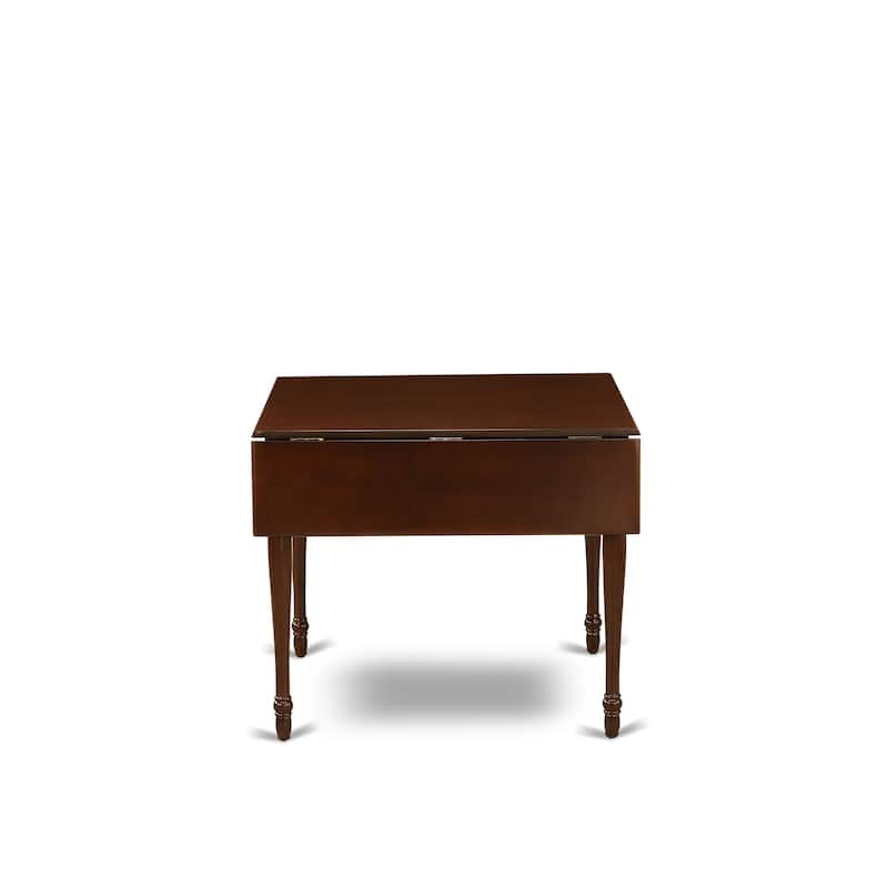 East West Furniture Dining Table Set Consists of a Rectangle Kitchen Table and Padded Chairs, Mahogany (Pieces Options)