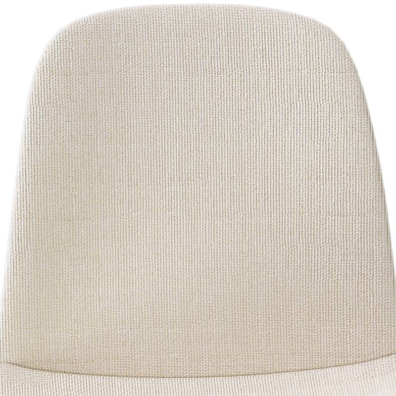 Modern Fabric Dining Chair Set of 4, Armless Side Chair with Iron Legs