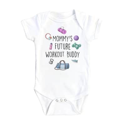 Gym Workout - Baby Boy Girl Clothes Infant Bodysuit Funny Cute Newborn