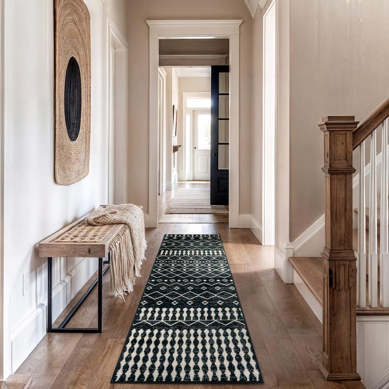 Contemporary Arch Design Area Rug - 2' 3" x 12'