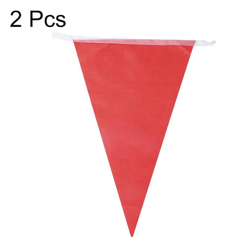 2 Pcs 50 Feet Pennant Banner Flags String Triangle Hanging for Party