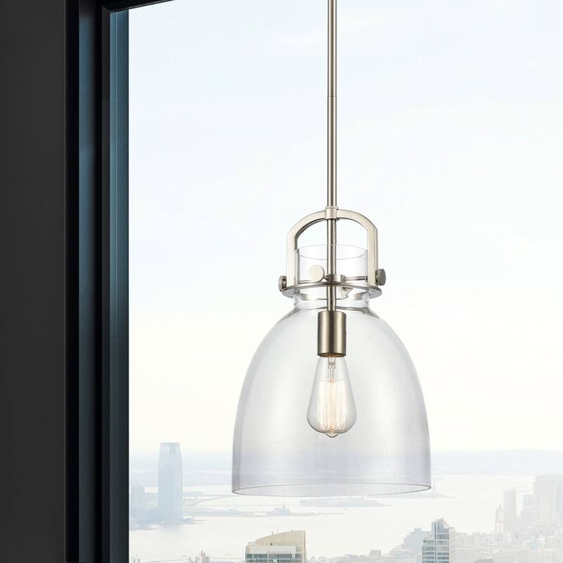 Innovations Lighting Newton Bell - 1 Light 10" Stem Hung Pendant