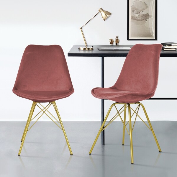 Office Velvet Linen Chair(Set of 2) - N/A. Opens flyout.