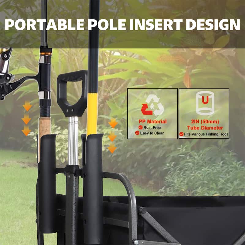 Fishing Cart with Rod Holders