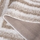 preview thumbnail 65 of 96, SAFAVIEH Border & Stripe Shag Eirny Modern 1.4-inch Thick Rug
