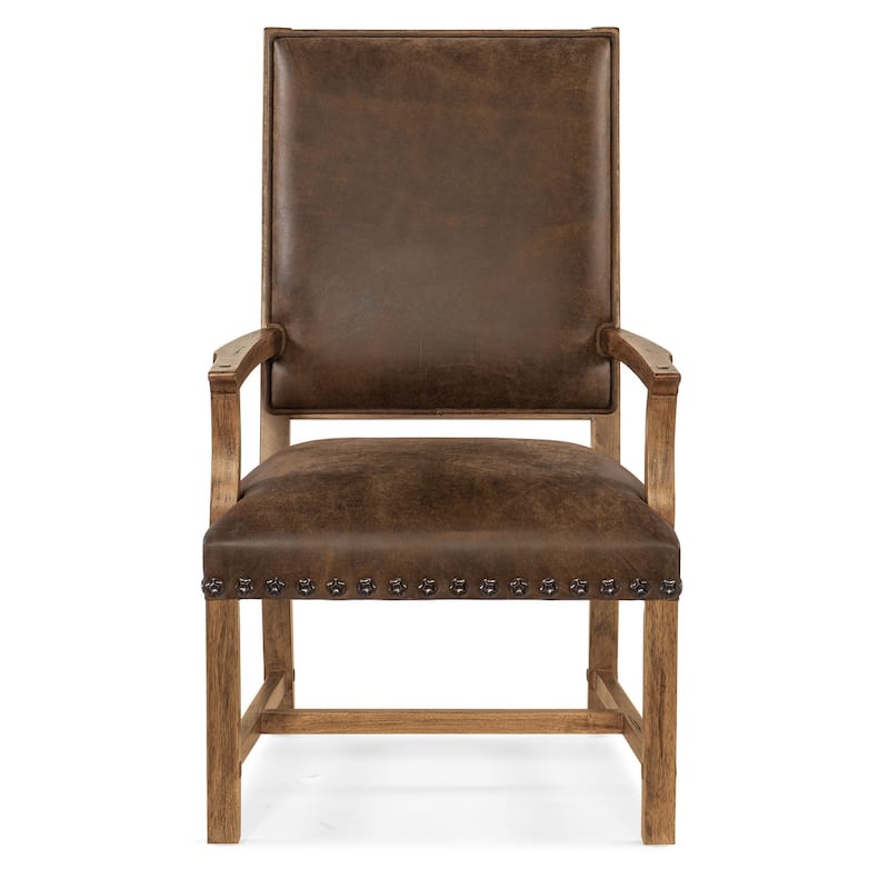 Hooker Furniture 6700-75300-80 Big Sky Wood Framed Leather Dining
