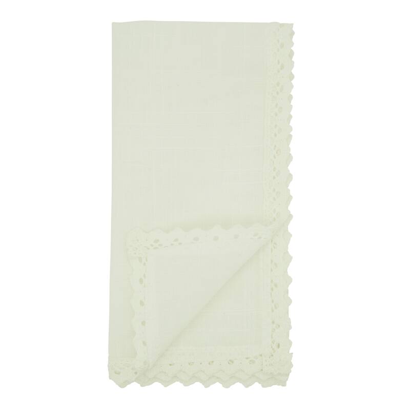 Lace Border Design Table Napkins (Set of 4)