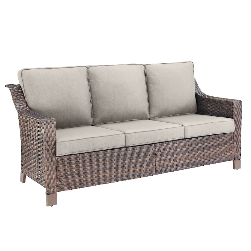 Gymojoy Patio High Back Sofa Outdoor Sofa with Cushion