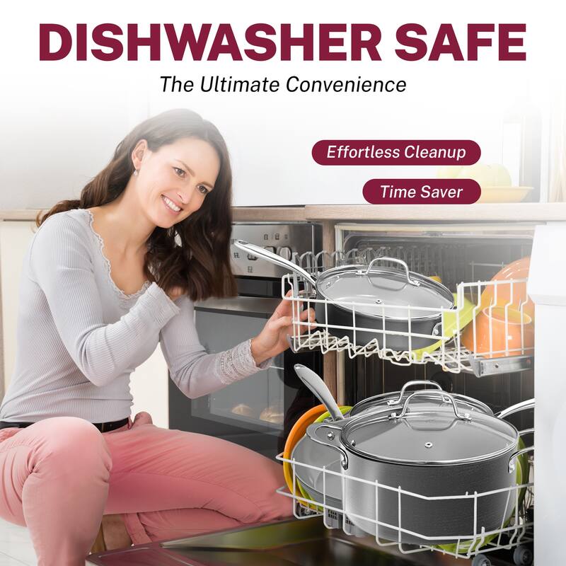 Granitestone Pro Hard Anodized 13 Piece Grey Nonstick Cookware Set