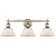 preview thumbnail 6 of 8, Golden Lighting Orwell 3 Light 24-1/4" Wide Bathroom Vanity Light in