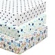 preview thumbnail 20 of 36, Unisex Multi-color Cotton Toddler/Baby Crib Child Fitted Sheet Set (Pack of 3) Robot Mickey