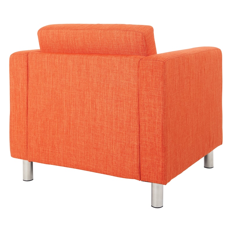 Pacific Arm Accent Chair with Chrome Legs