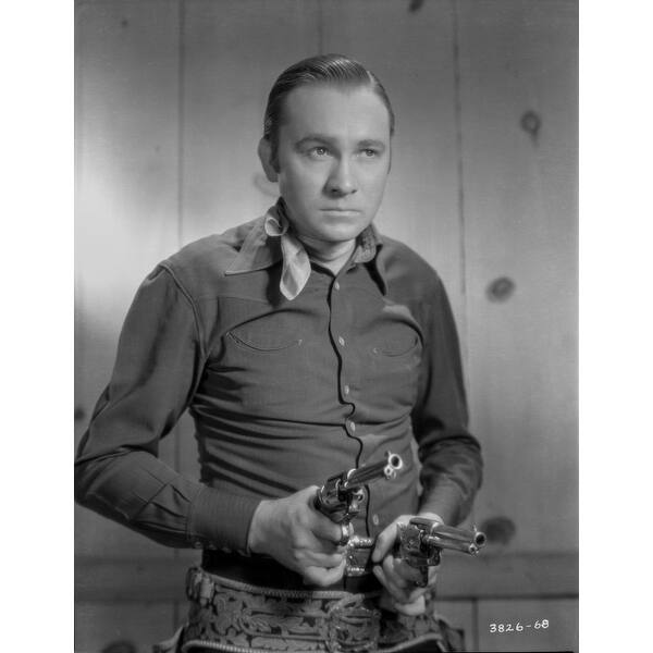 Alex Tex Ritter Tex Ritter aiming revolvers Photo Print - Bed Bath & Beyond - 25392942