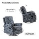 preview thumbnail 14 of 52, Roderich Farmhouse Floral Print Swivel Rocker Recliner with Rolled Arms by HULALA HOME
