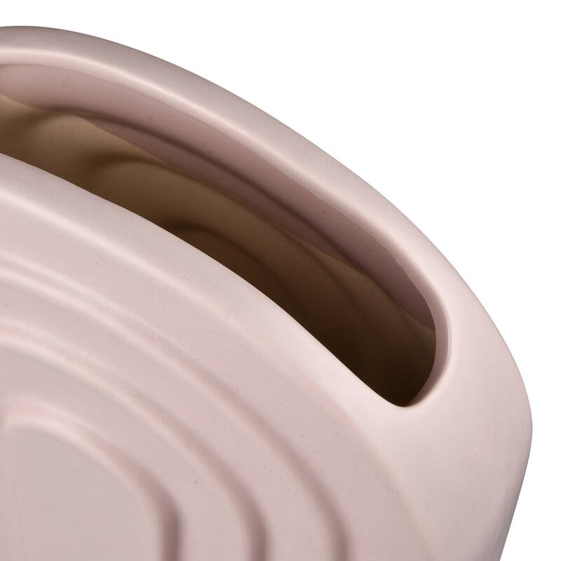 Elk Home Corin Light Pink Earthenware 5.5 Inch Wide Vase