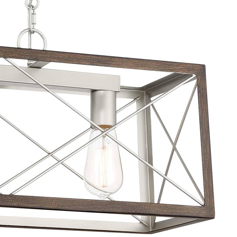 Acroma 3 - Light Linear Modern Farmhouse Rectangle Chandelier