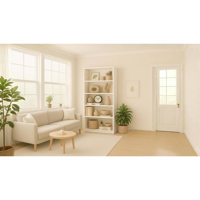 5-Tier Bookshelves Storage Cabinet For Bedroom