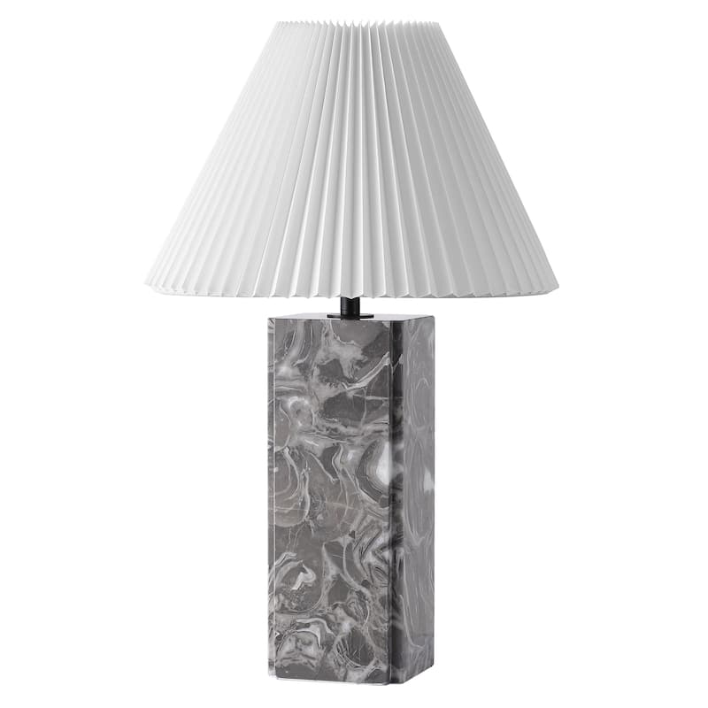 SAFAVIEH Couture Mackenzie Square Marble Table Lamp - 16"W x 16"D x 25"H