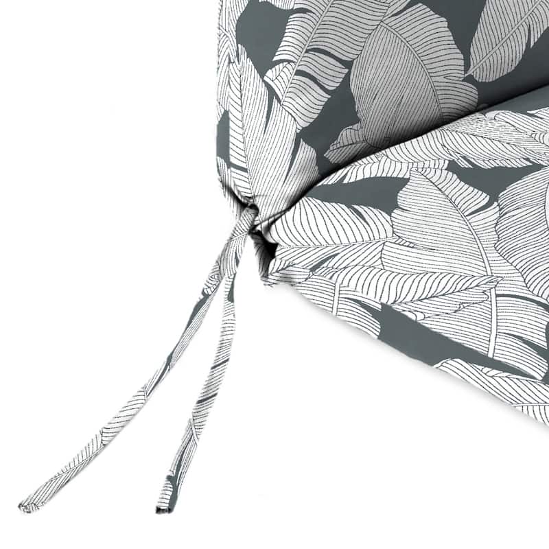 22" x 44" Outdoor Chair Cushion with Ties and Loop - 44'' L x 22'' W x 4'' H