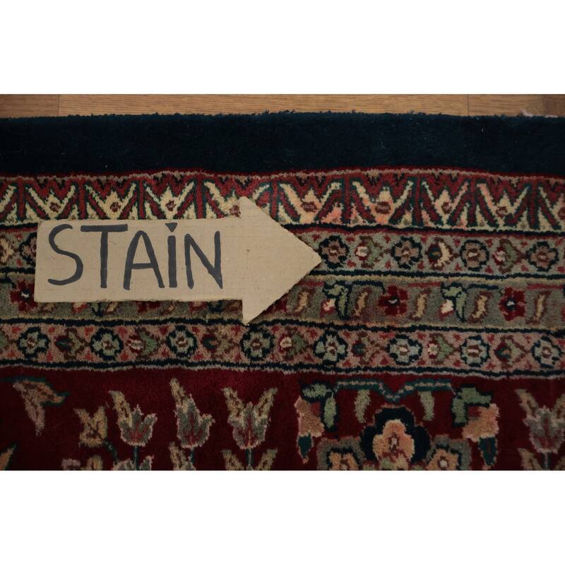 Hand Knotted Oriental 100% Wool Carpet Traditional Floral Multi-Colored Agra Area Rug - 17' 4'' X 11' 6''