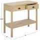 preview thumbnail 19 of 38, SAFAVIEH Asa 2-Drawer 1-Shelf Console Table - 31" W x 14" D x 30" H