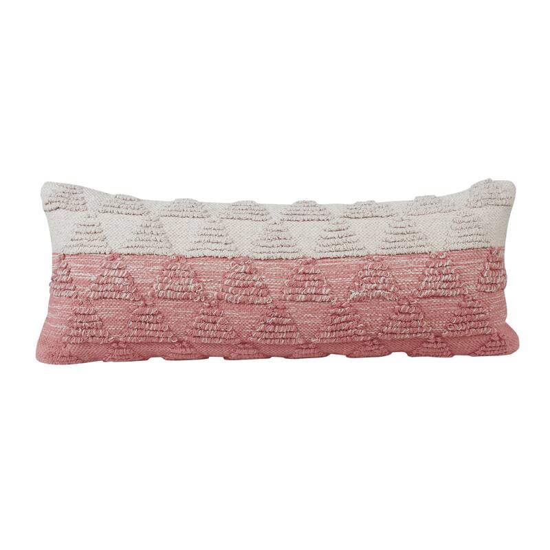 Sevita Contemporary Textured Diamond Cotton Throw Pillow
