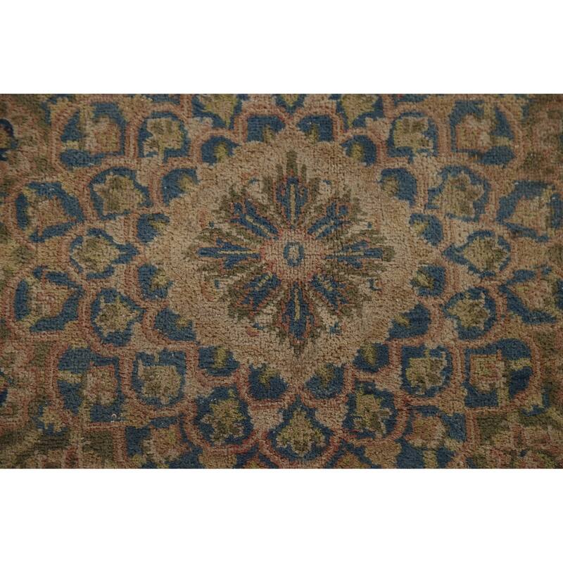 Hand Knotted Oriental 100% Wool Carpet Traditional Floral Pink Kashmar Area Rug - 12' 6'' X 9' 9''