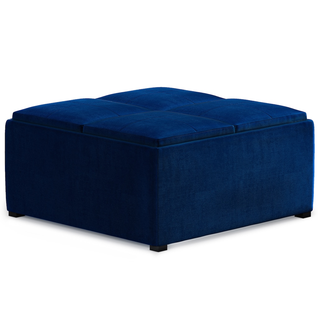 Square Coffee Table Storage Ottoman