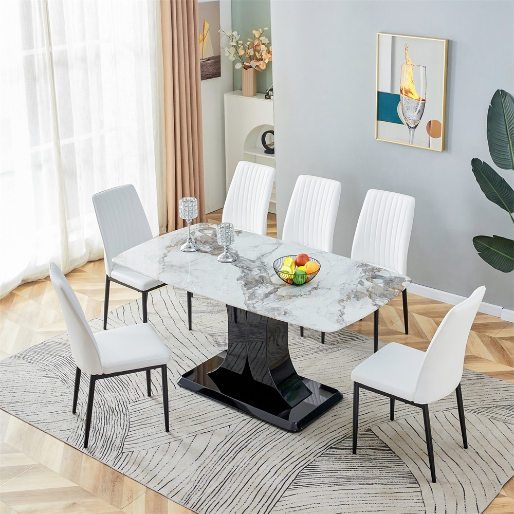 Marble dining table set near 2025 me