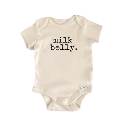 Milk Belly - Baby Boy Girl Clothes Infant Bodysuit Funny Cute Newborn