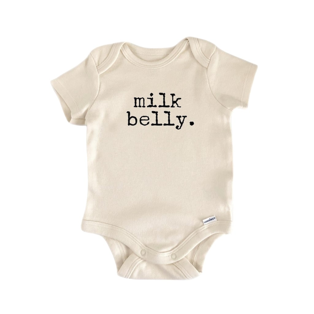 Milk Belly - Baby Boy Girl Clothes Infant Bodysuit Funny Cute Newborn