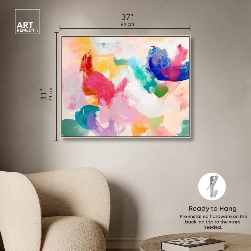 Pastel Riot I Colorful Canvas by Art Remedy