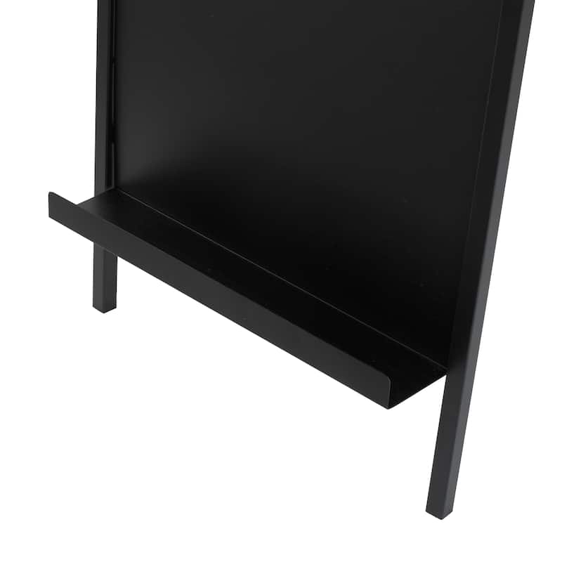 Metal Tall 4 Slot Magazine Rack Holder - Black - Roche River Decor