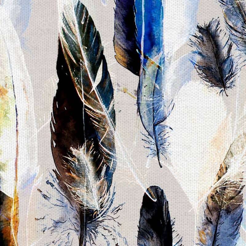 Feather Palette by Belle Maison Canvas Art Print
