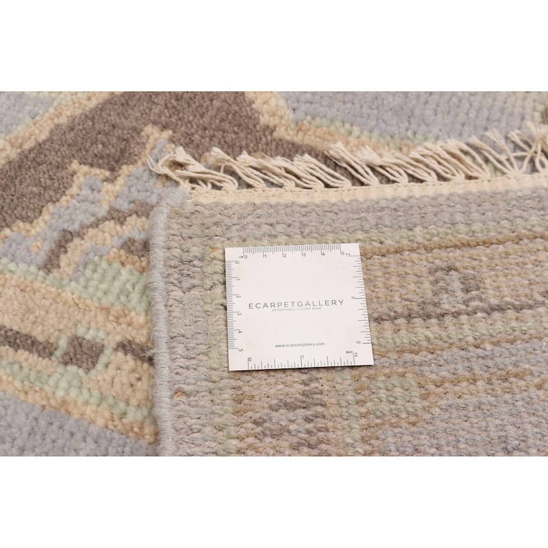 ECARPETGALLERY Hand-knotted Royal Oushak Grey Wool Rug - 7'11 x 9'9