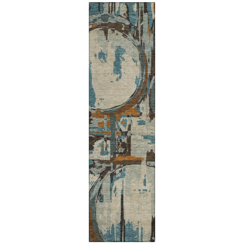 Machine Washable Indoor/ Outdoor Chantille Contemporary Rug