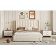 preview thumbnail 36 of 50, Gray Full Velvet Upholstered Bed with Large Storage Drawer - Luxurious Design
