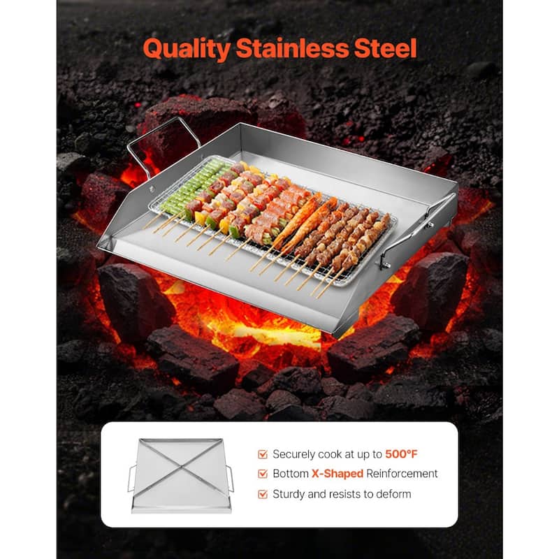 Flat Top Griddle Universal BBQ Grill Pan Cookware