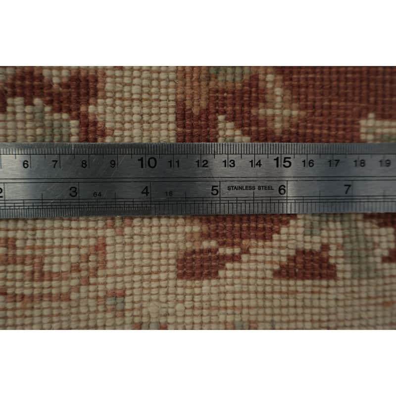 Hand Knotted Oriental 100% Wool Carpet Traditional All-Over Oranges & Rust Ziegler Area Rug - 3' 2'' X 2' 0''