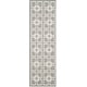 preview thumbnail 20 of 29, Martha Stewart by SAFAVIEH Square Dance Wool/ Banana Silk Rug 2'3" x 7' Runner - Cement Grey - Runner
