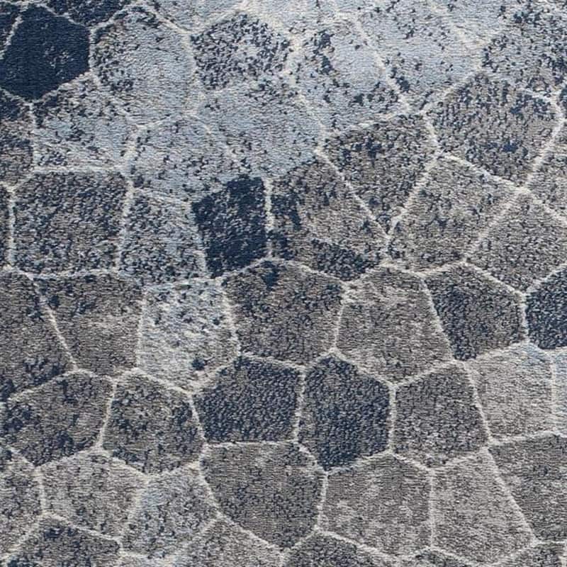 HomeRoots Cobblestone Contemporary Square Area Rug