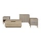 preview thumbnail 8 of 7, Merk Brown Nightstand 2 Drawers